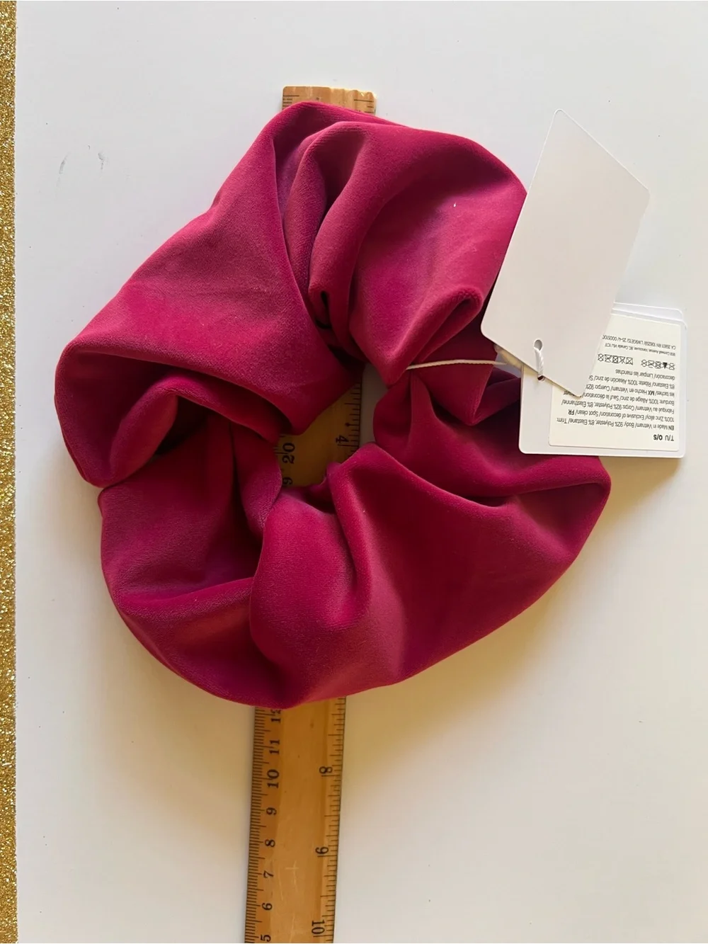 Lululemon Uplifting Oversized Hair Scrunchie Velvet Berry Rumble. NEW WITH TAGS.